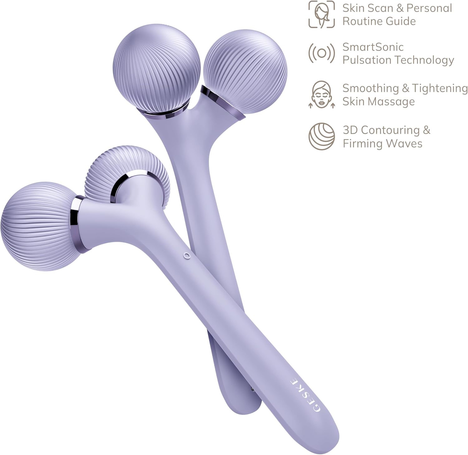 Detalle 2 de GESKE SmartAppGuided Sonic Facial & Body Roller 4 in 1 – rassoda e definisce viso e corpo