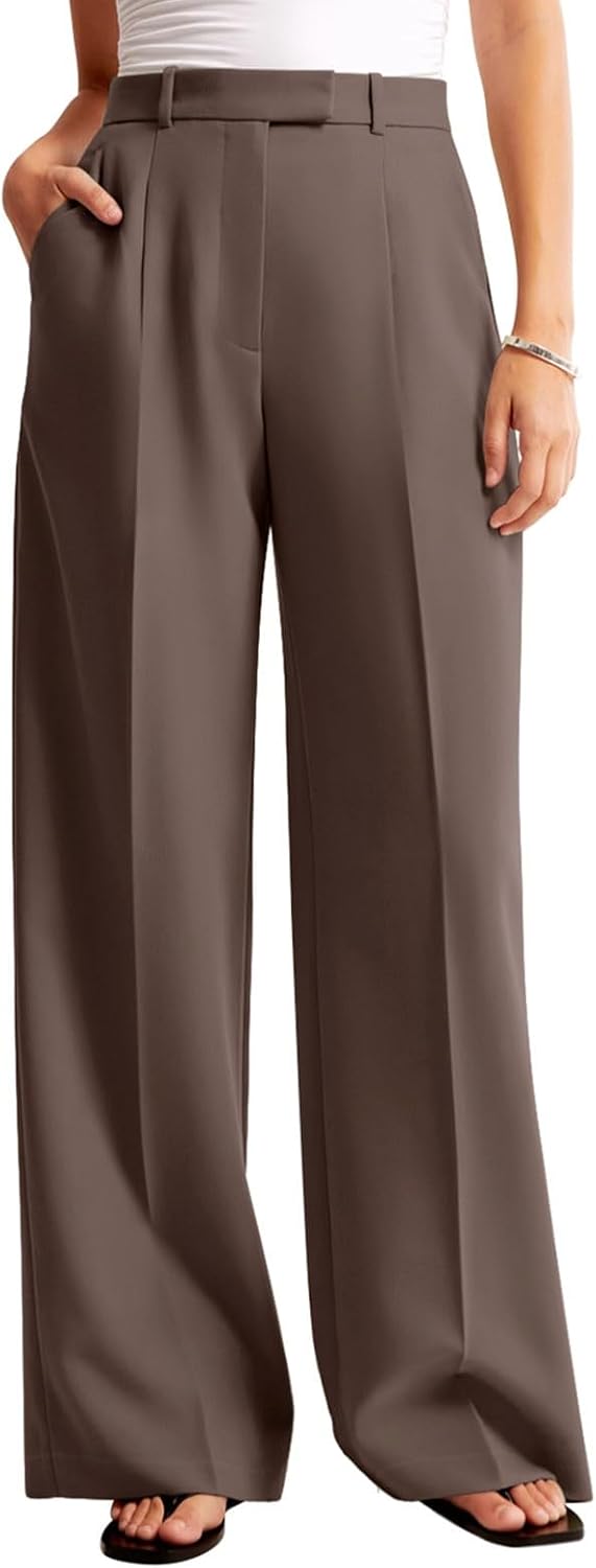 Detalle 2 de NIMIN Women's Wide-Leg Work Pants in a Polyester Blend