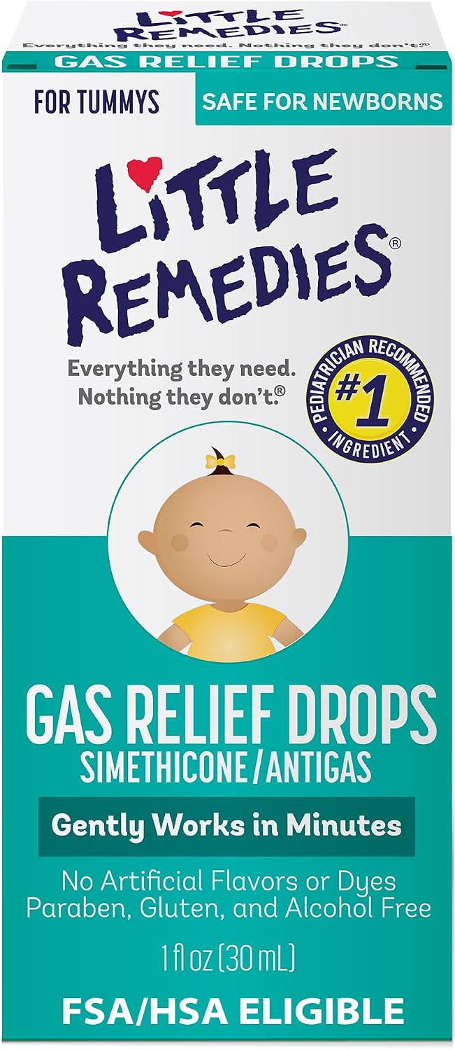 Detalle de Little Remedies Newborn Gas Relief Drops, Natural Berry, 1 Fl Oz