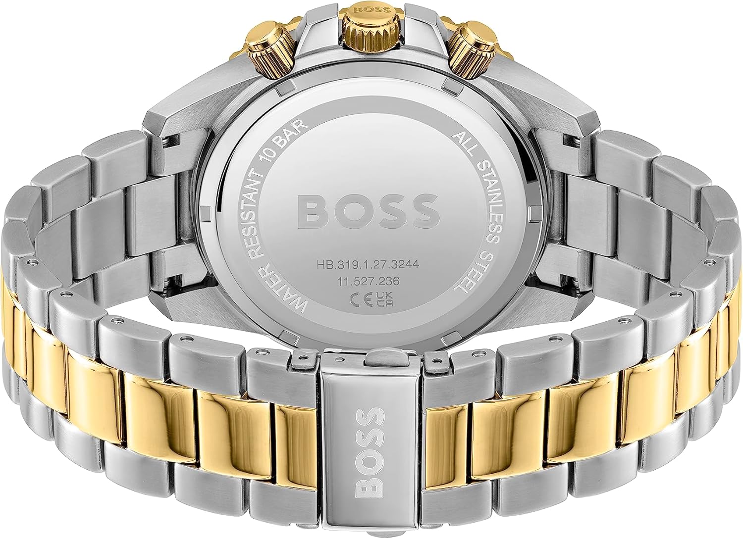 Thumbnail 2 de BOSS Orologio Cronografo da Uomo Admiral 45mm –Quarzo, Bracciale In Acciaio Inossidabile (Gold) con opzioni silicone/tessuto oceanici