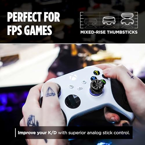Detalle de KontrolFreek FPS Freek Galaxy Black for Xbox One & Series X Controller — 2 Thumbsticks (High-Rise + Mid-Rise)
