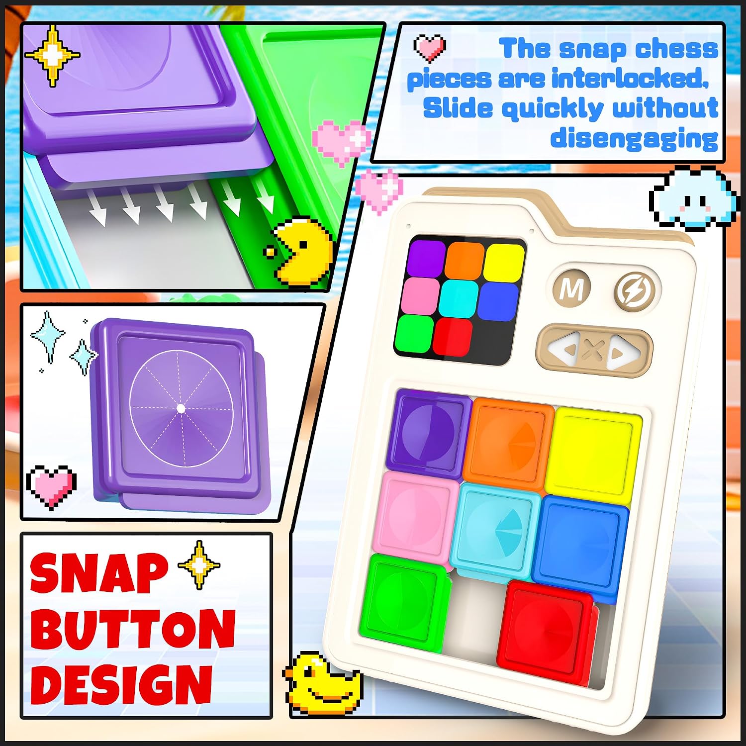Thumbnail 6 de SMILESSKIDDO Kids’ Electronic Sliding Puzzle, 1,000+ Challenges