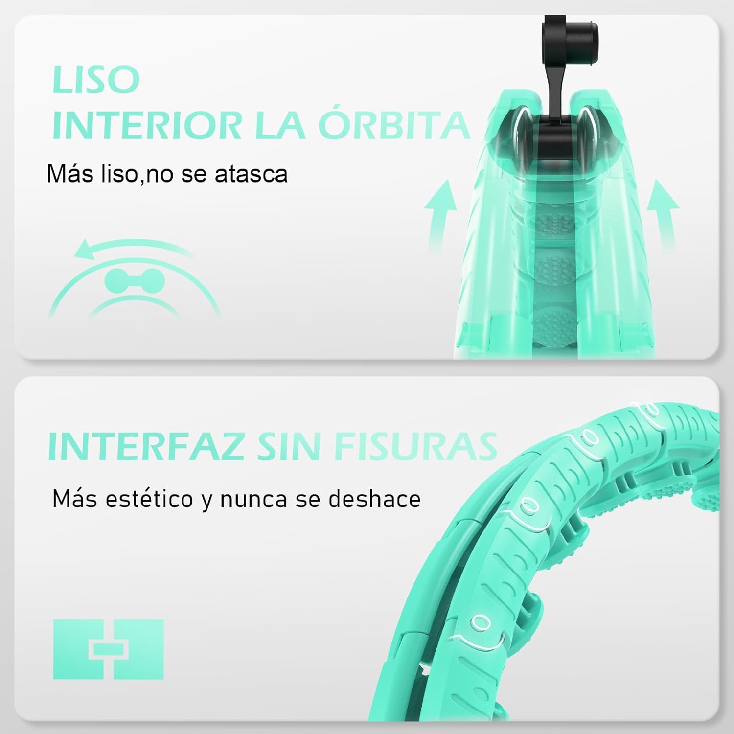 Thumbnail 4 de JLoibao Smart Hula Hoop Fitness 24 anillos