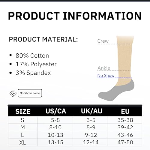 Thumbnail 6 de CLOSEMATE pack de 6 pares calcetines invisibles tobilleros de algodón con silicona (Pinkies, verano)