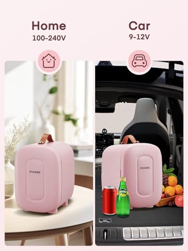 Thumbnail 8 de FOHERE 5L Mini Fridge: Portable Pink 5L Cooler/Warmer with AC/DC Power