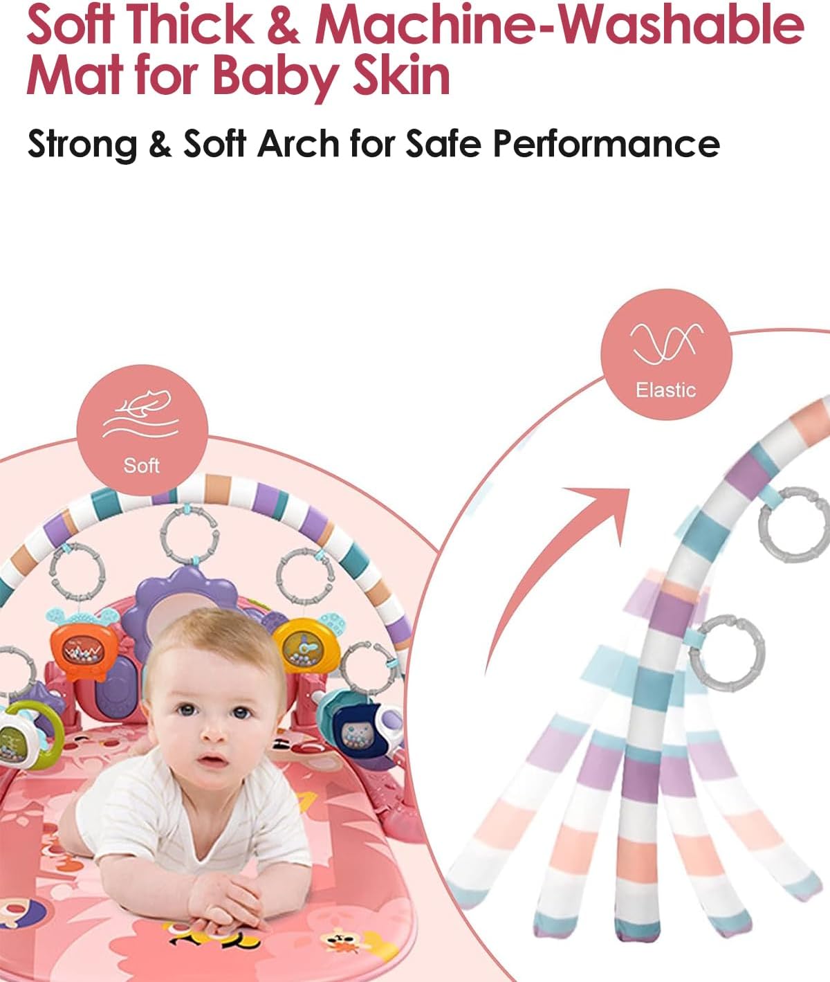 Thumbnail 4 de derimkcoa Baby Play Mat Baby Gym 0–12 months