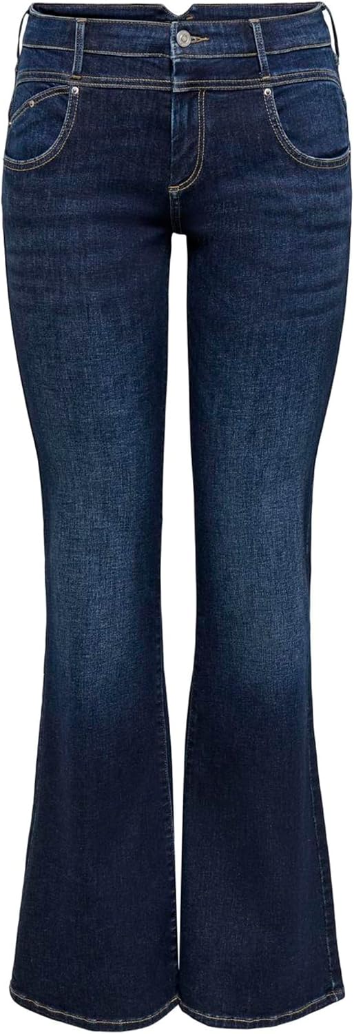 Detalle de Only Onlblush Mid Waist Flared Cut Det DNM Femme