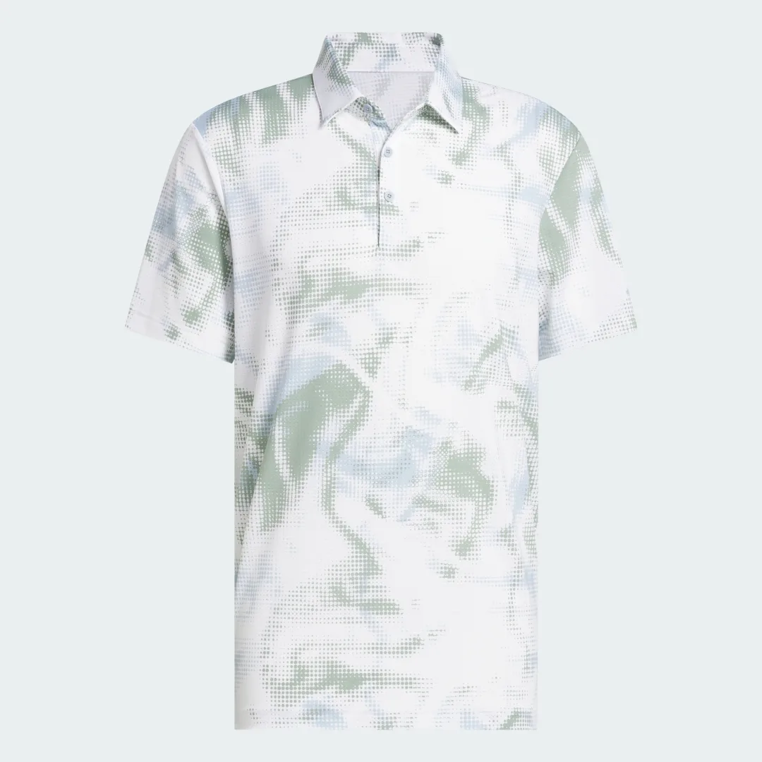 Detalle 2 de Polo Ultimate365 Printed Mesh de Adidas – Blanco