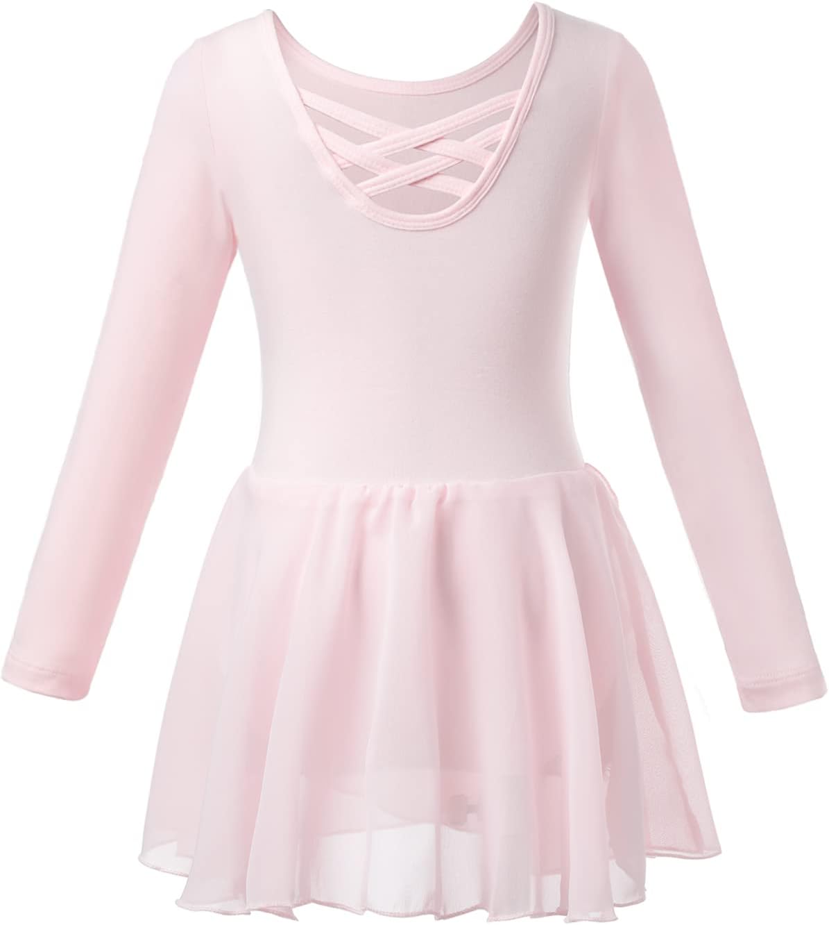 Thumbnail 4 de Girls Ballet Dress Short Sleeve Chiffon Skirt Leotard 🩰