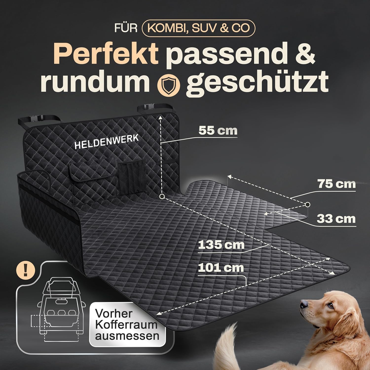 Thumbnail 1 de HELDENWERK Kofferraumschutz Hund Universal