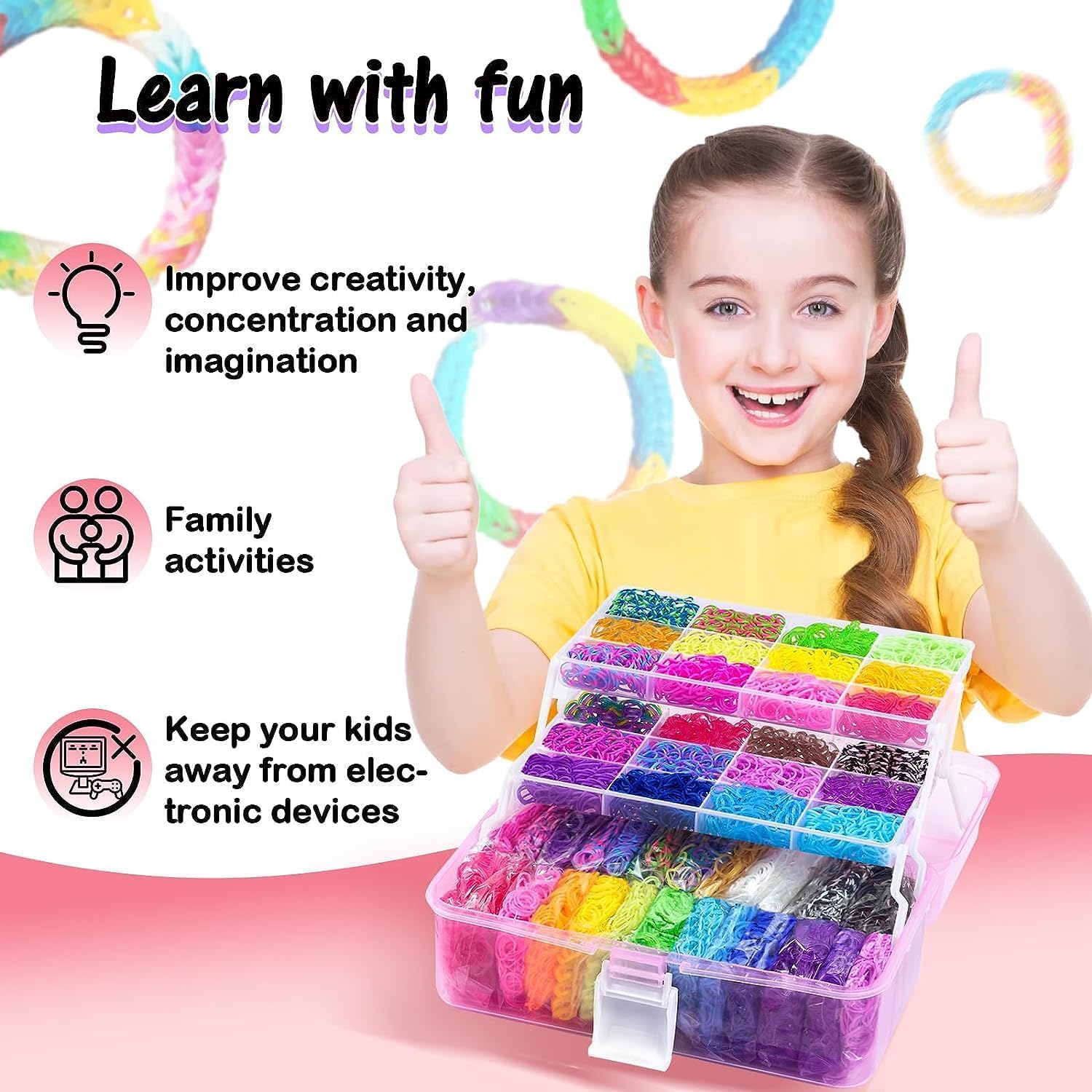 Thumbnail 5 de FunzBo 18000+ Loom Bands Kit
