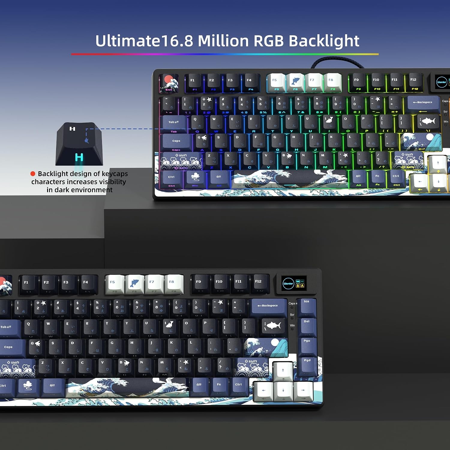Detalle 2 de Womier SK80 75% mechanical keyboard