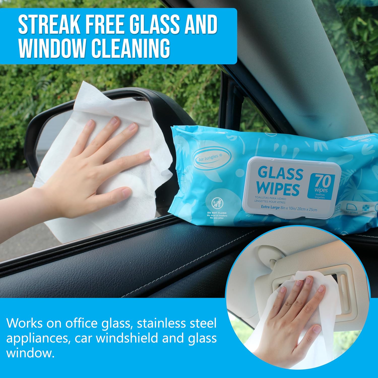 Thumbnail 5 de Air Jungles Car Interior Cleaning Wipes 210 🧽