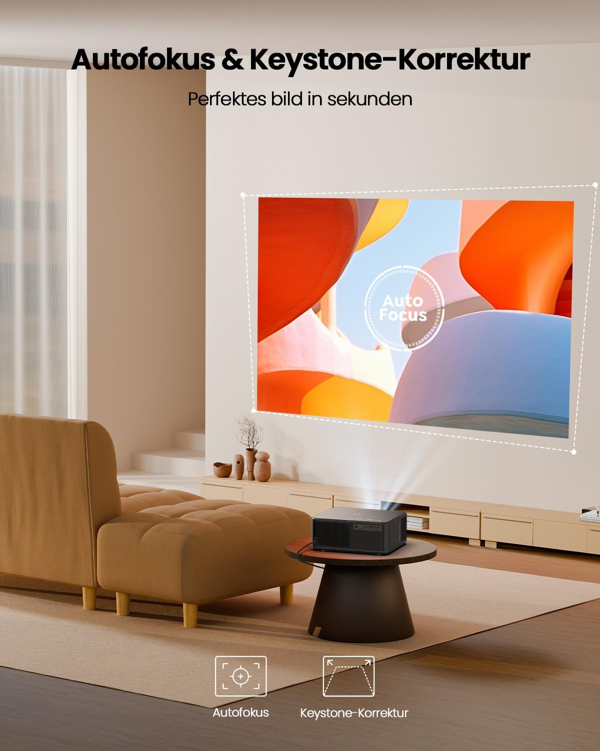 Thumbnail 6 de YABER K2s 1080P Beamer mit Android TV 11