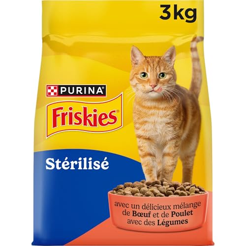 Detalle de Friskies croquettes pour chat adulte stérilisé 3 kg