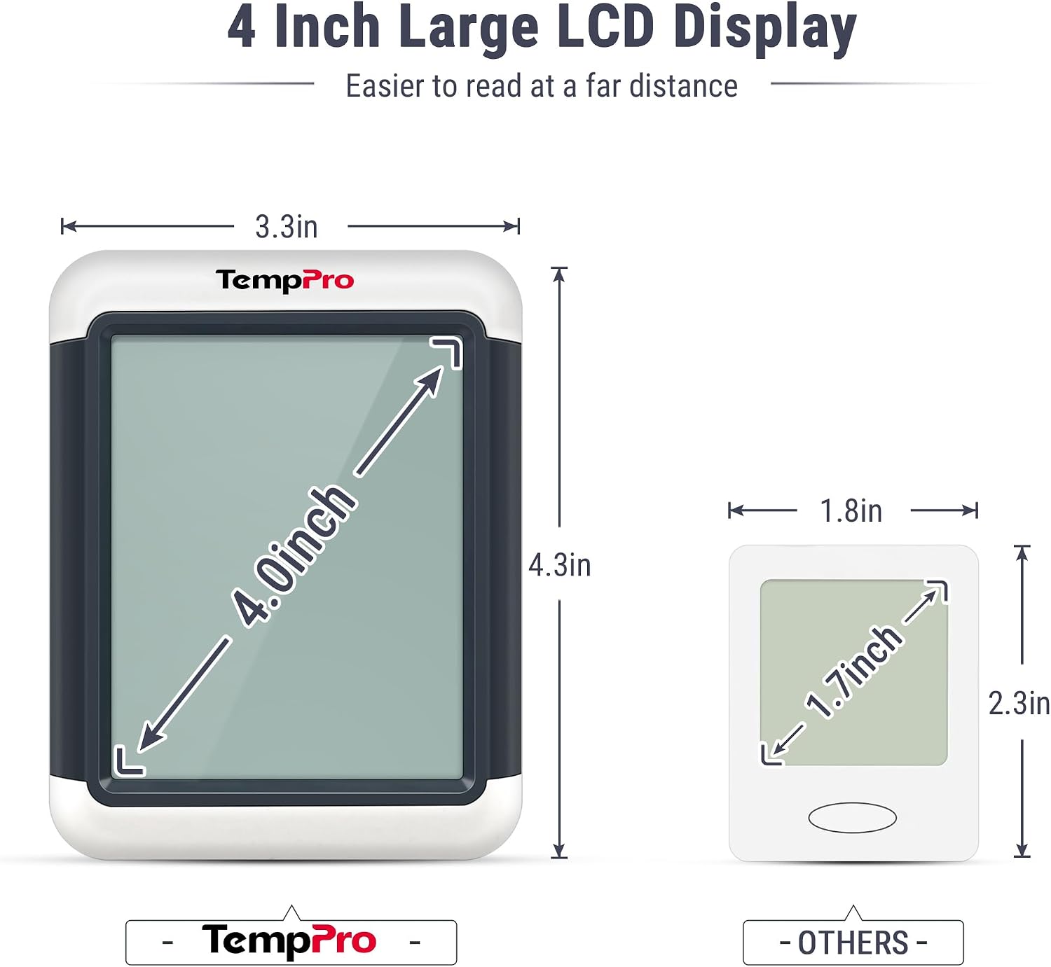 Detalle 2 de ThermoPro TP55 digital room thermometer 24h