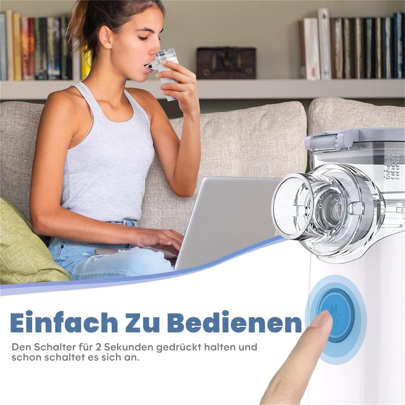 Detalle 2 de Meowyn Tragbares Inhalationsgerät USB wiederaufladbar