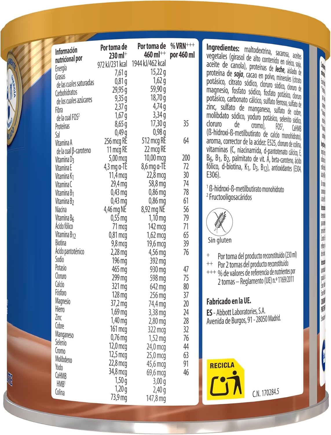 Thumbnail 1 de Ensure Nutrivigor 🥛 Complemento con Proteínas y Vitaminas, 400 g