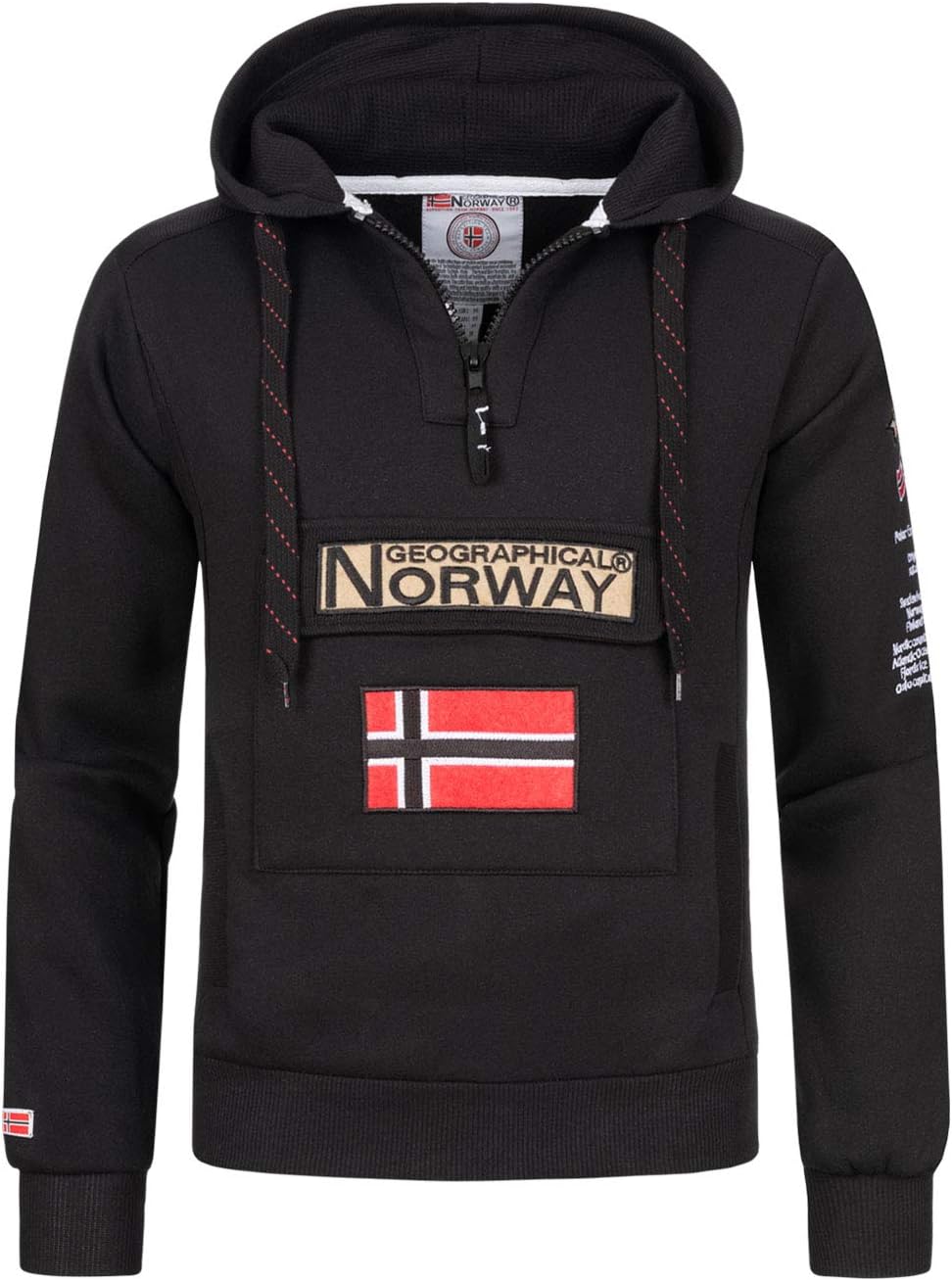 Detalle de Geographical Norway GYMCLASS felpa con cappuccio
