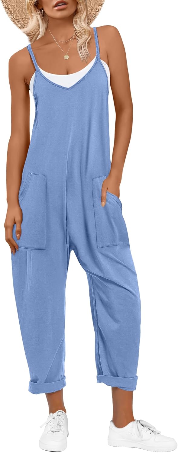 Thumbnail 6 de ANRABESS Women's Sleeveless Jumpsuit Romper – Casual Summer Overalls