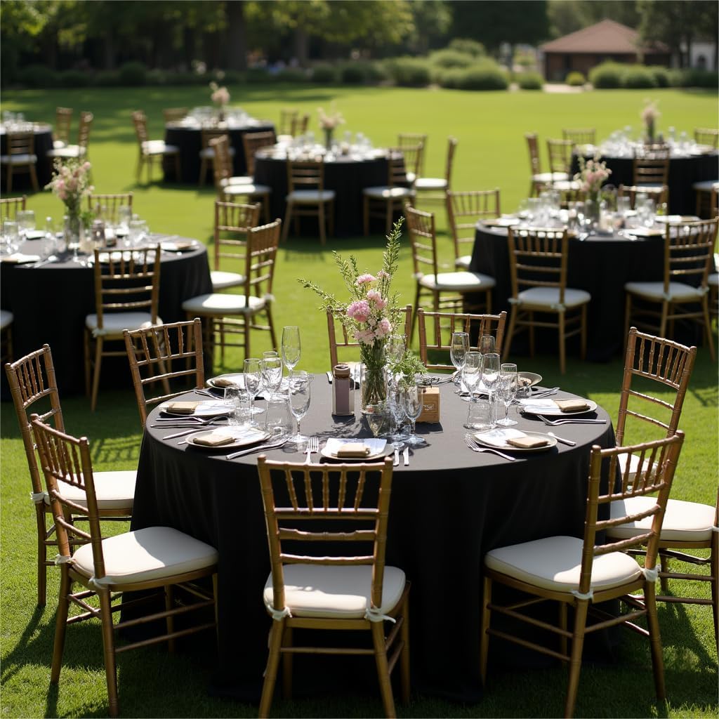 Detalle 1 de sancua Round Tablecloth 120 Inch Water Resistant