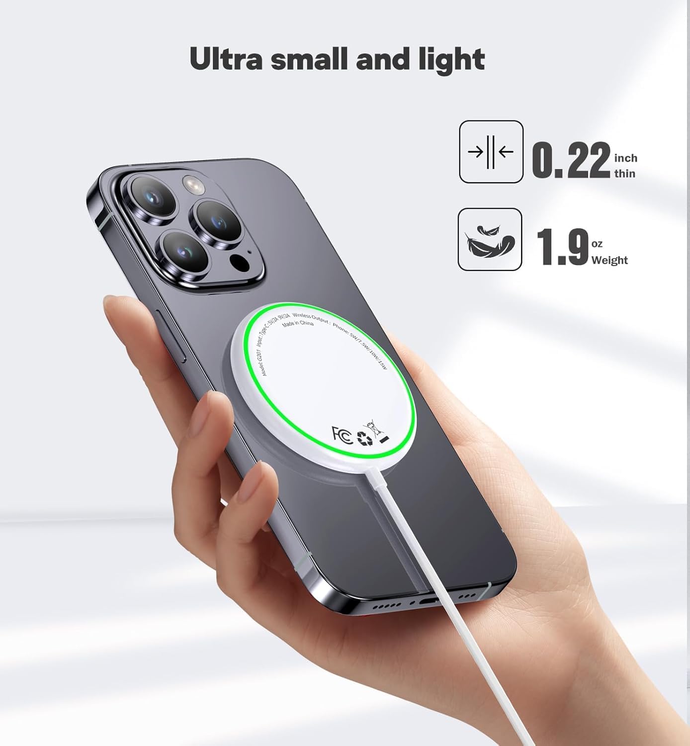 Thumbnail 2 de 2 Pack Magnetic Wireless Charger Stand 15W – Mag-Safe for iPhone and AirPods