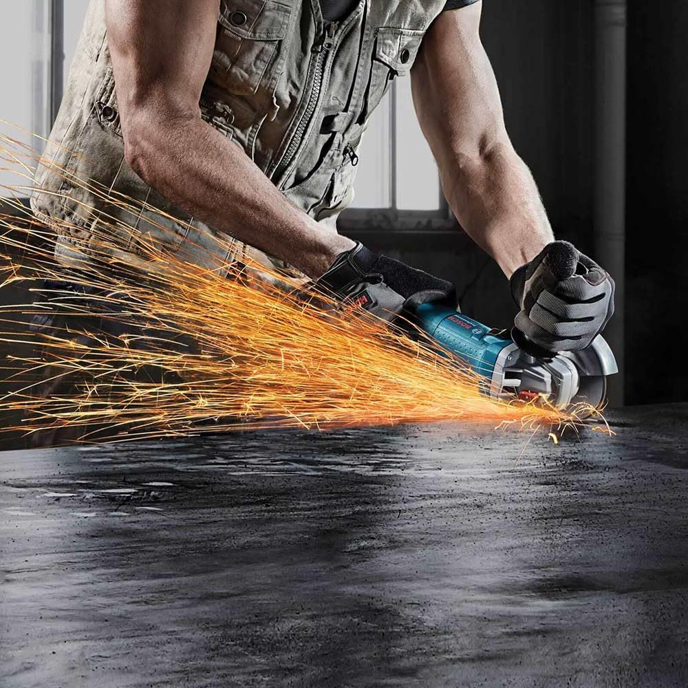 Thumbnail 6 de Bosch Professional GWS 9-115 S 900W Corded Angle Grinder (110V) with Auxiliary Handle