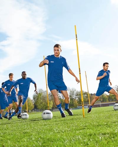 Detalle de JAKO Herren Fußballtrikot Team KA, schwarz, XL – robustes Kurzarm-Trikot für Training und Lauf