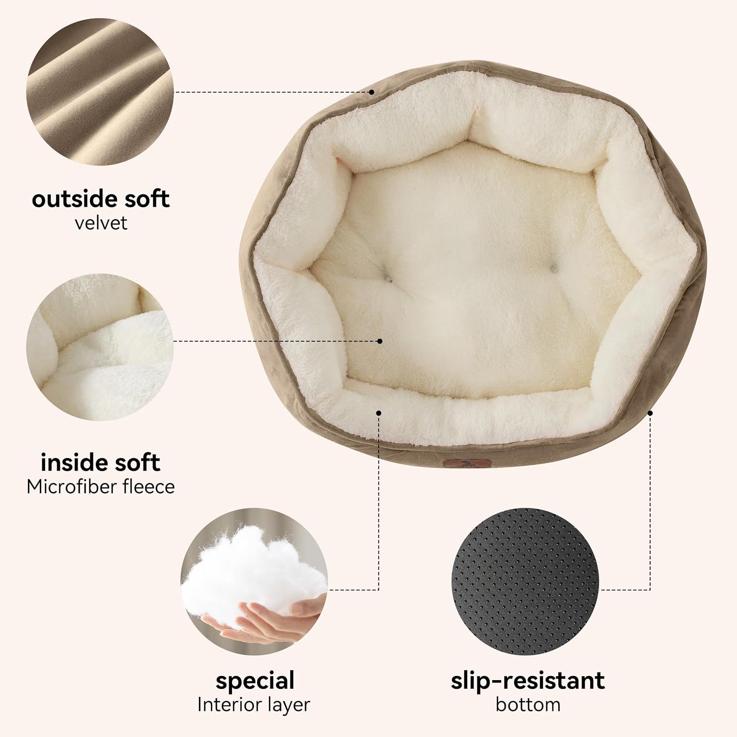 Thumbnail 2 de Asvin Small Dog Bed, 20-Inch