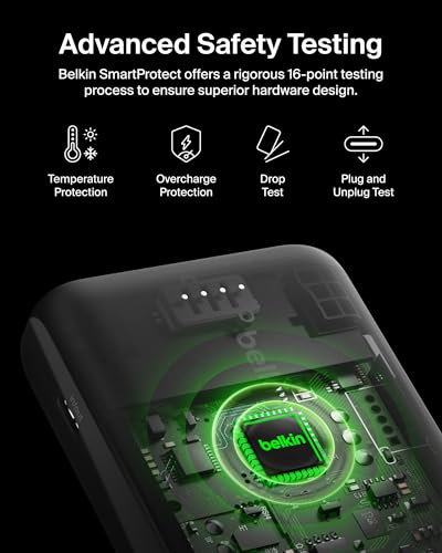 Thumbnail 9 de Belkin BoostCharge 10000mAh 20W Power Bank with Integrated USB-C Cable