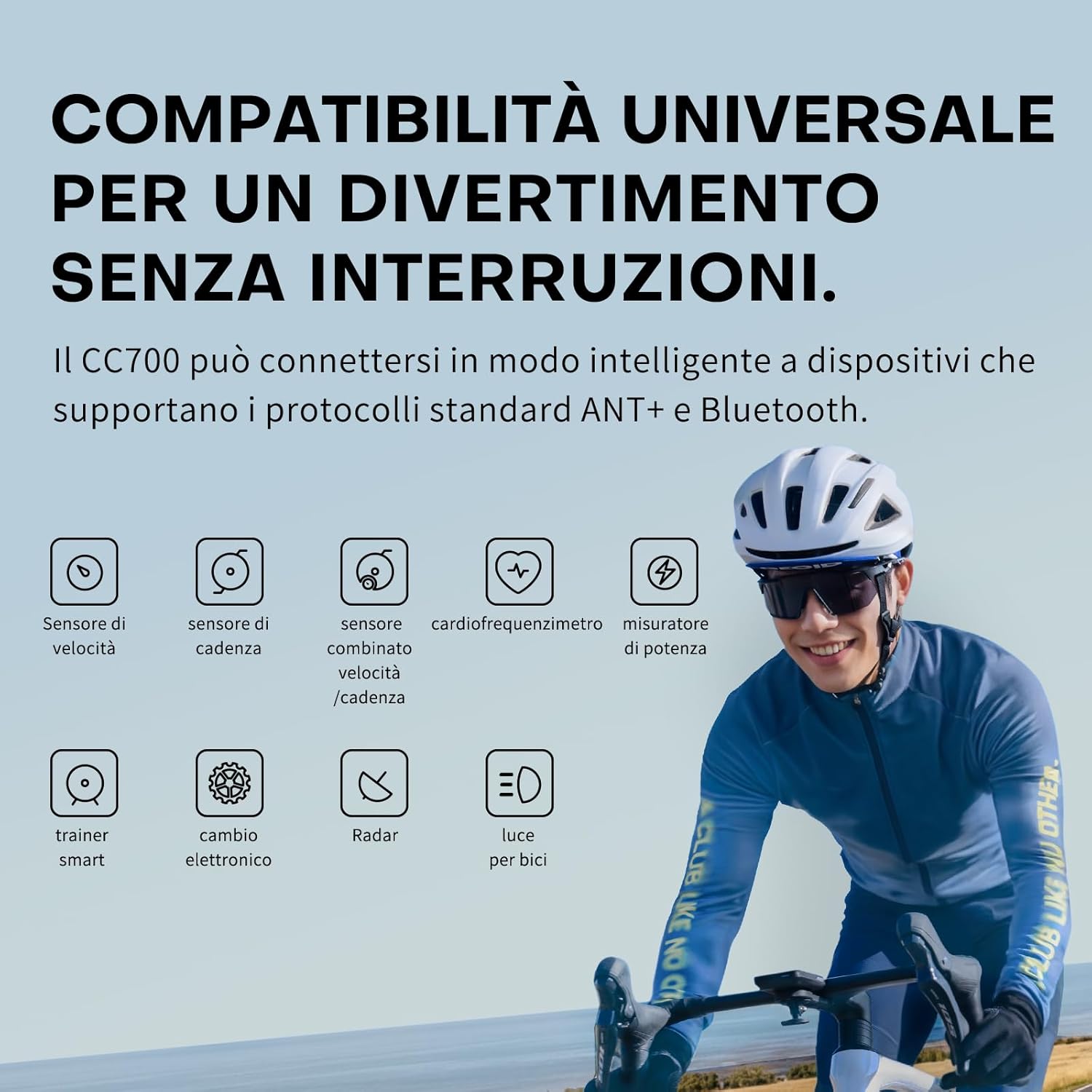 Thumbnail 4 de GEOID CC700 GPS ciclocomputer con schermo a colori da 2,8” e navigazione per traccia