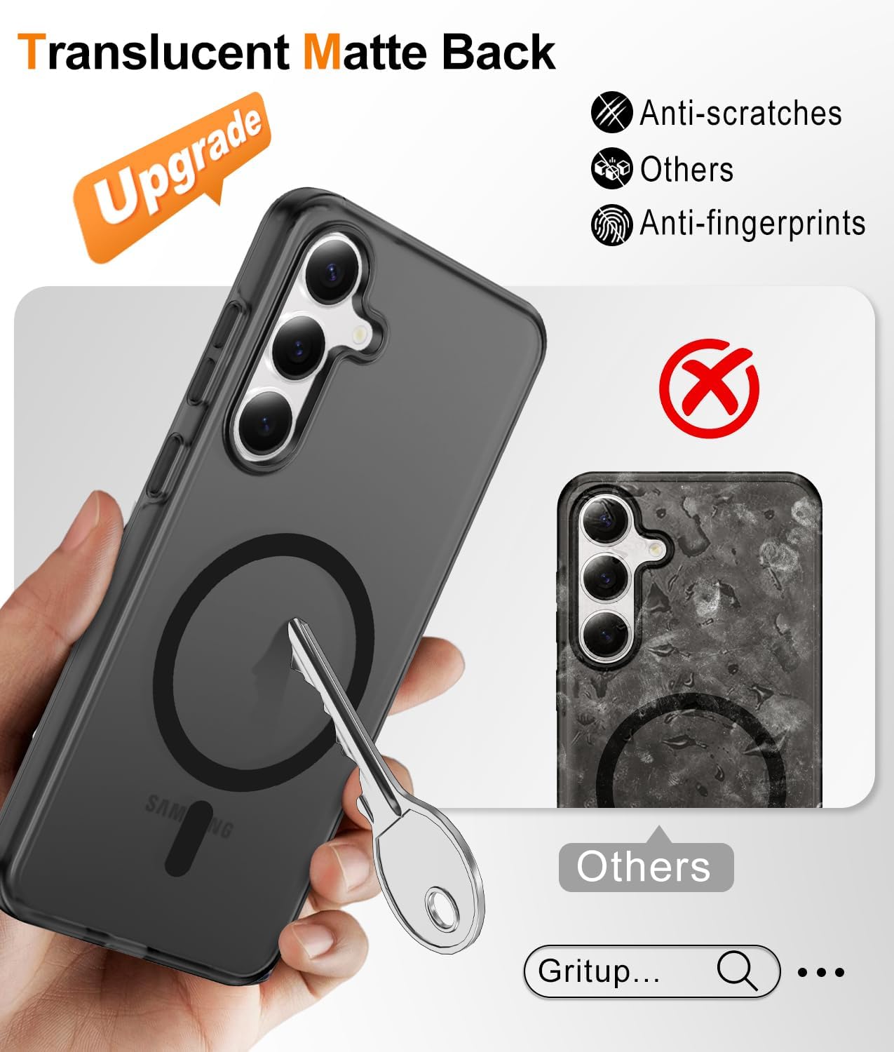 Detalle 2 de Gritup Phone Case for Galaxy S25 Plus and S24 Plus