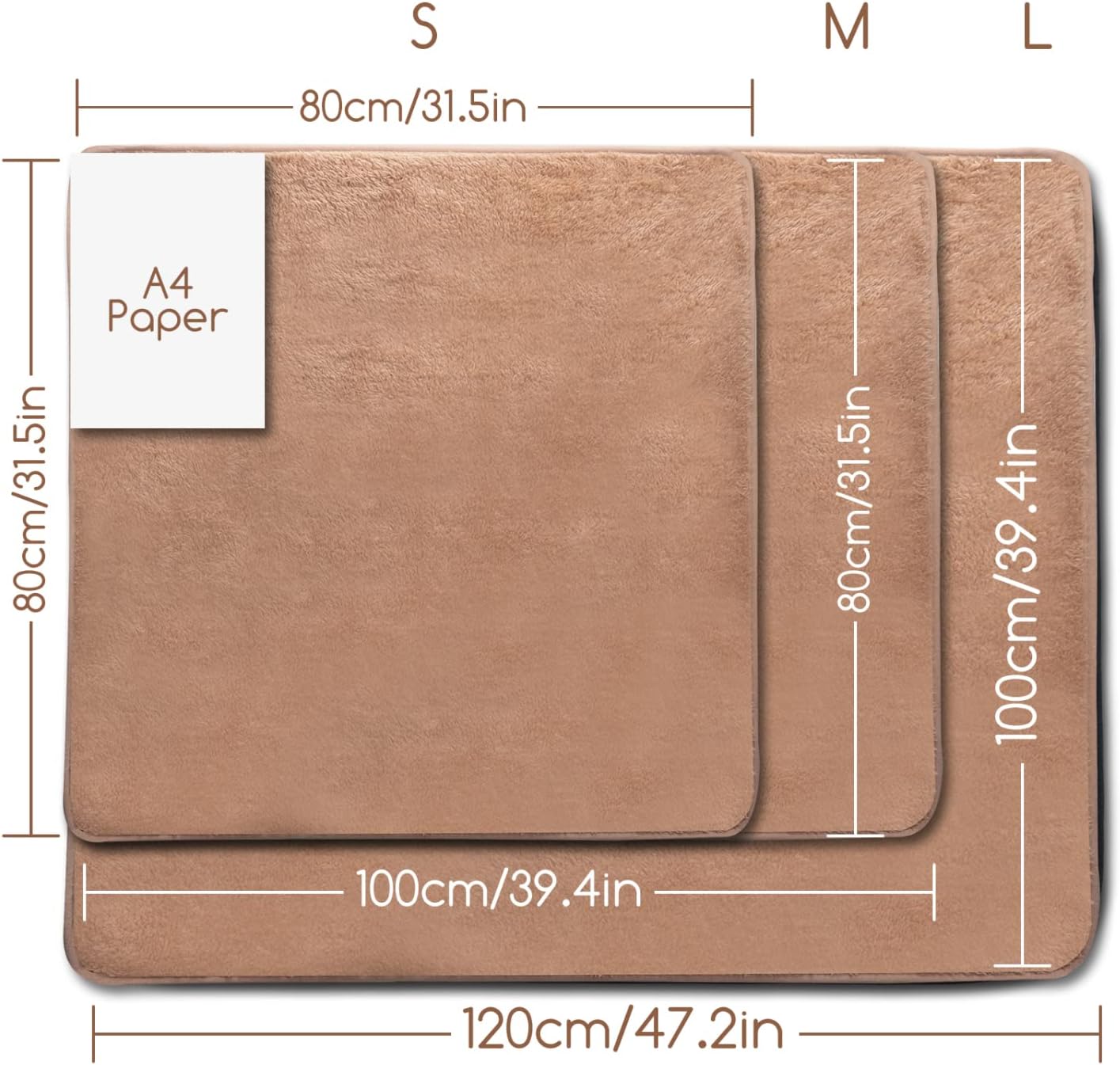 Thumbnail 3 de Nobleza Coperta in pile 100x80 cm 🐾