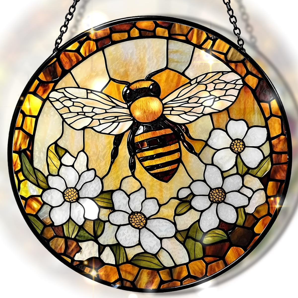 Thumbnail 6 de Dragonfly Stained Glass Suncatcher 7.8-Inch