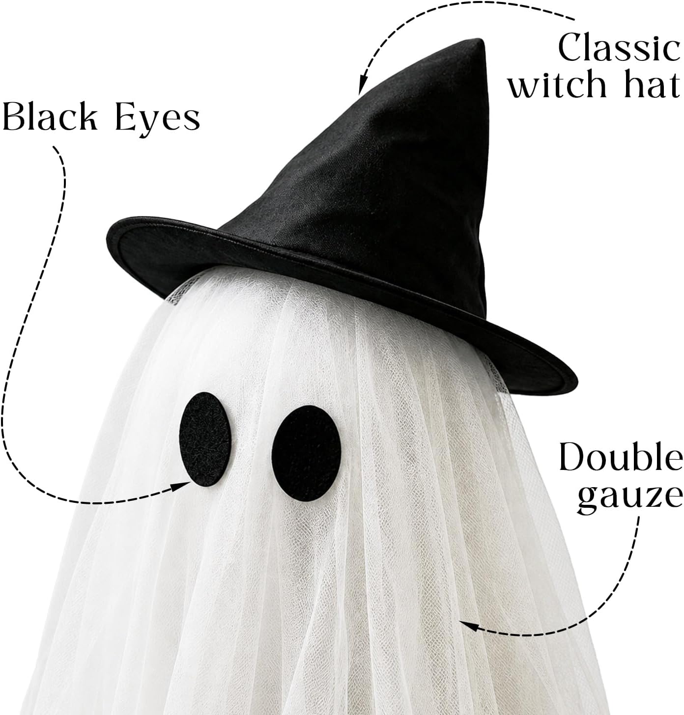 Detalle 2 de Halloween Ghost Decorations 2-Pack