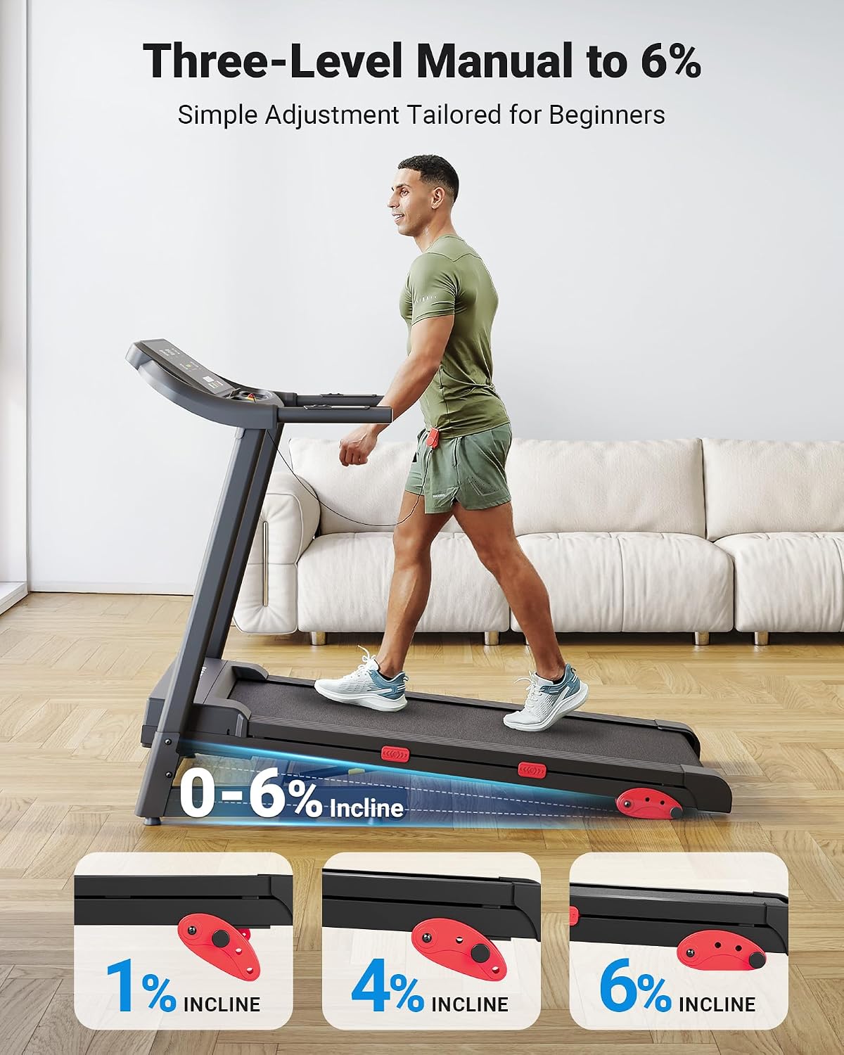 Detalle de THERUN Treadmill 3.0 HP