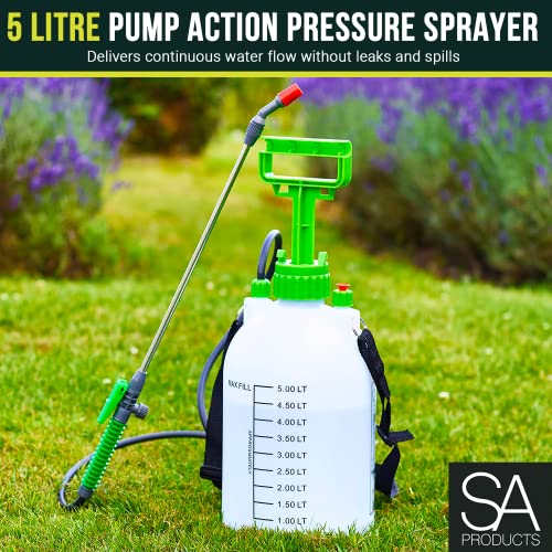 Detalle 2 de SA Products 5 Litre Pump Action Pressure Sprayer with Adjustable Nozzle