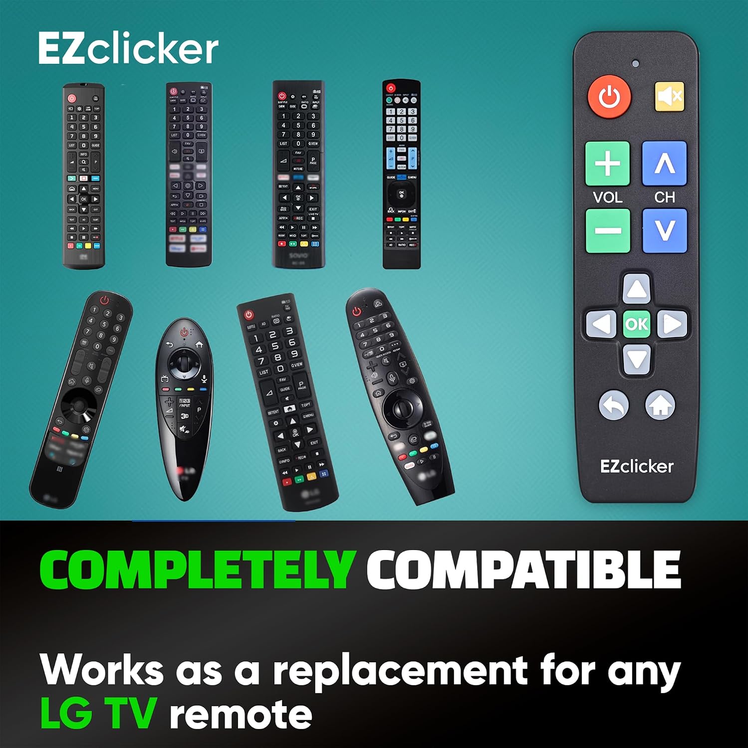 Thumbnail 6 de LG Replacement TV Remote with Big Button Design for LG TVs