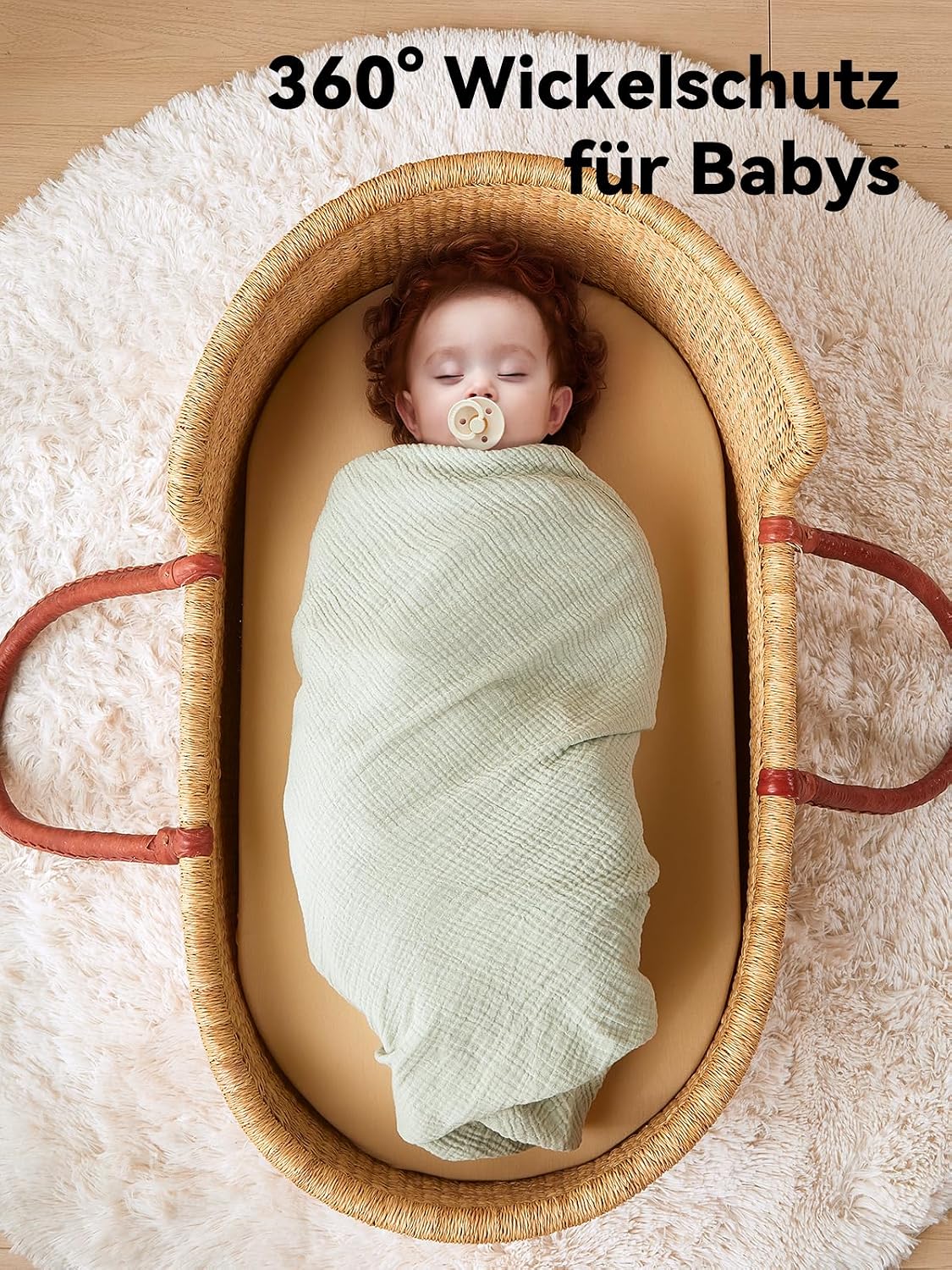 Thumbnail 1 de TILLYOU 3er Set Musselintücher Baby Pucktuch 75×100 cm – 100% Baumwolle, Graugrün