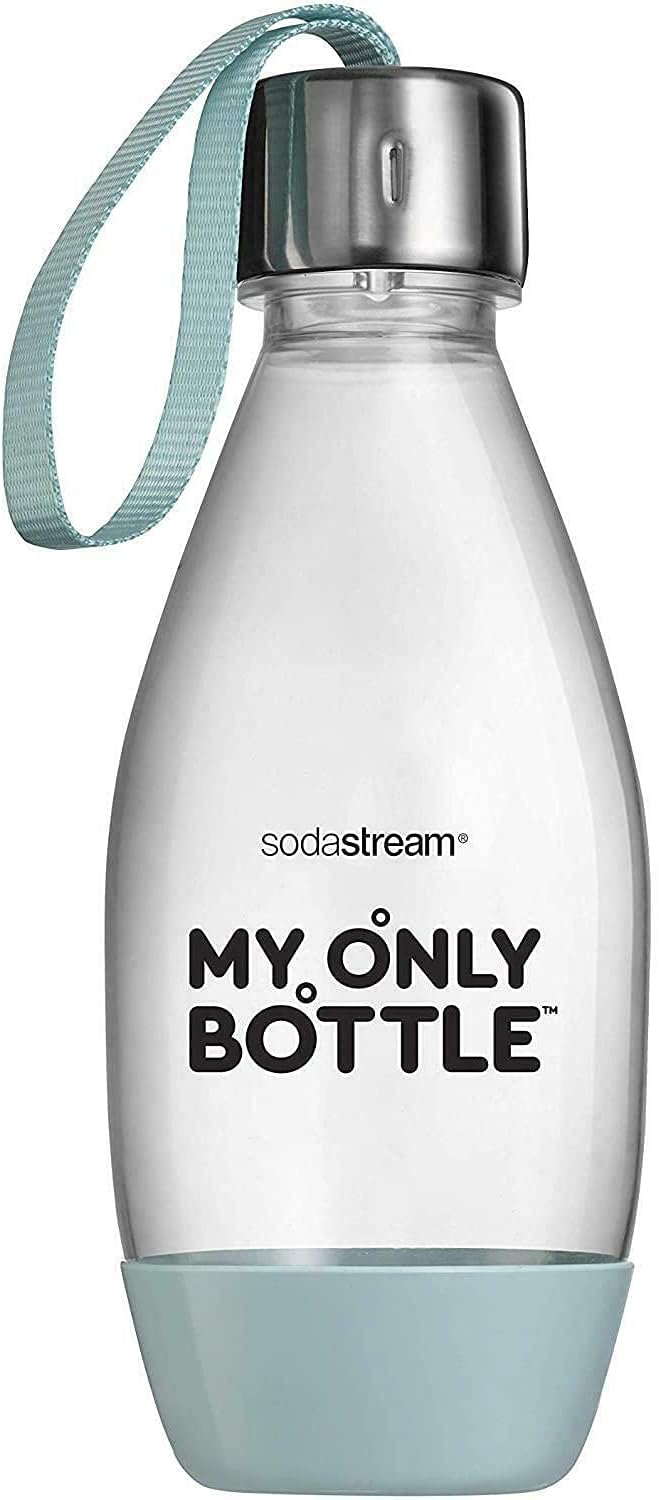 Detalle de Sodastream Fuse – Set di 2 bottiglie da 0,5 L, lavabili in lavastoviglie, Tritan resistente, disponibili in verde mentolato e giallo