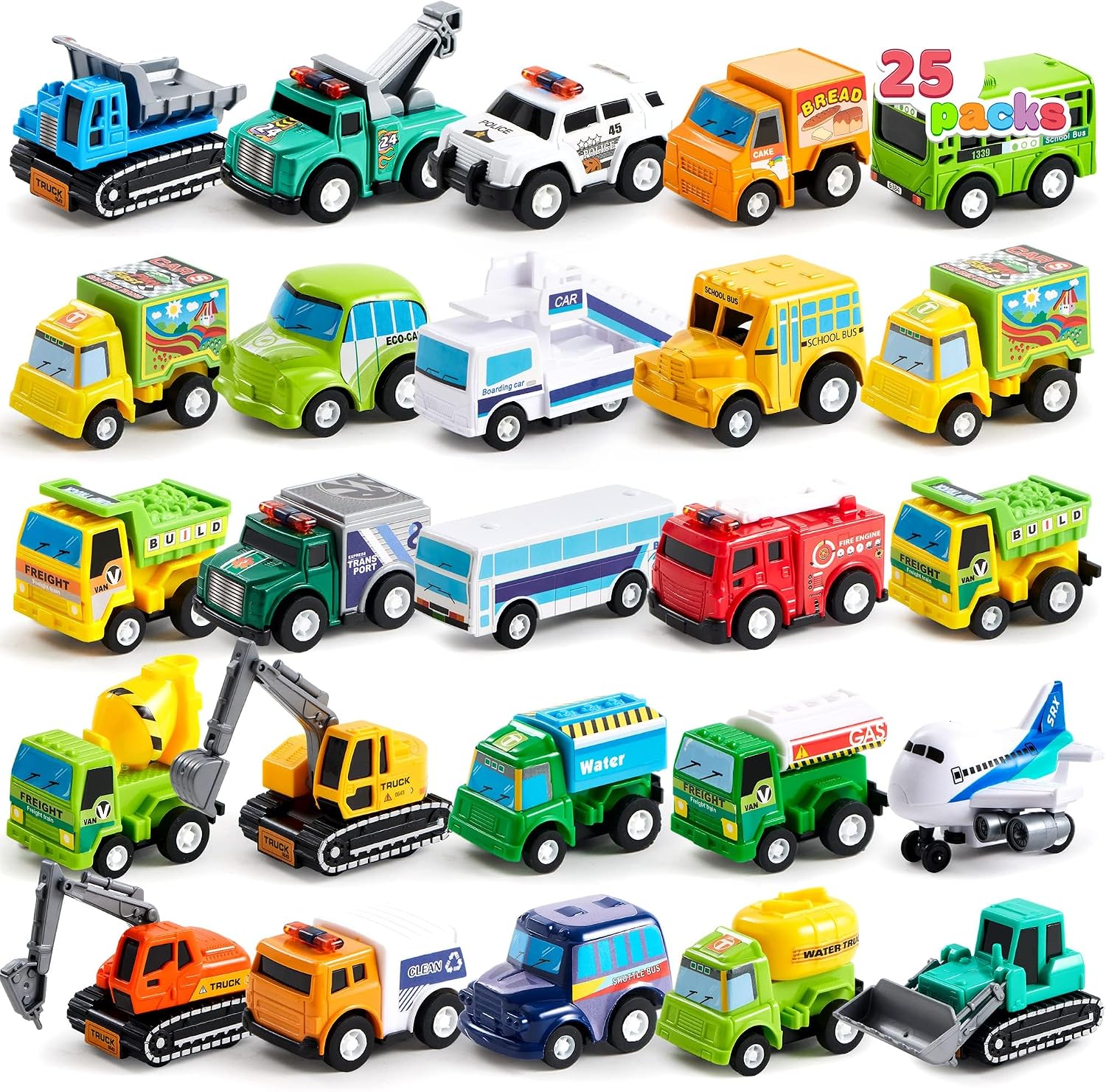 Detalle de JOYIN Spielzeugautos Set 25 Stück