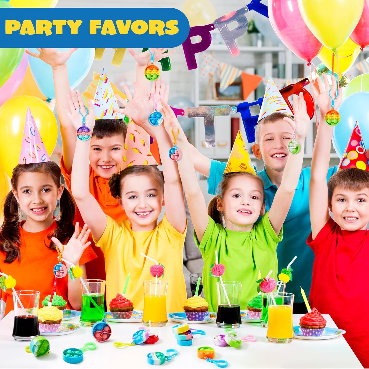 Thumbnail 5 de JOYIN Popit Schlüsselanhänger 30er Set