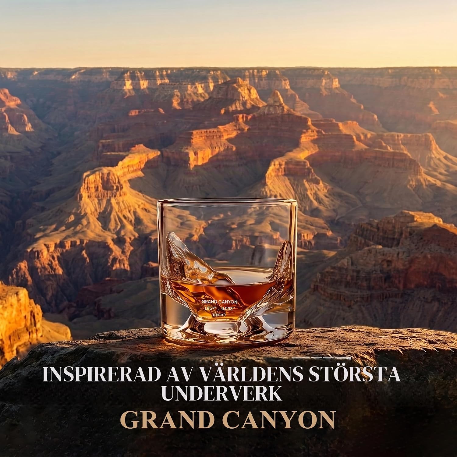 Thumbnail 6 de LIITON Grand Canyon whiskyglas, set om 4 i blyfritt kristallglas