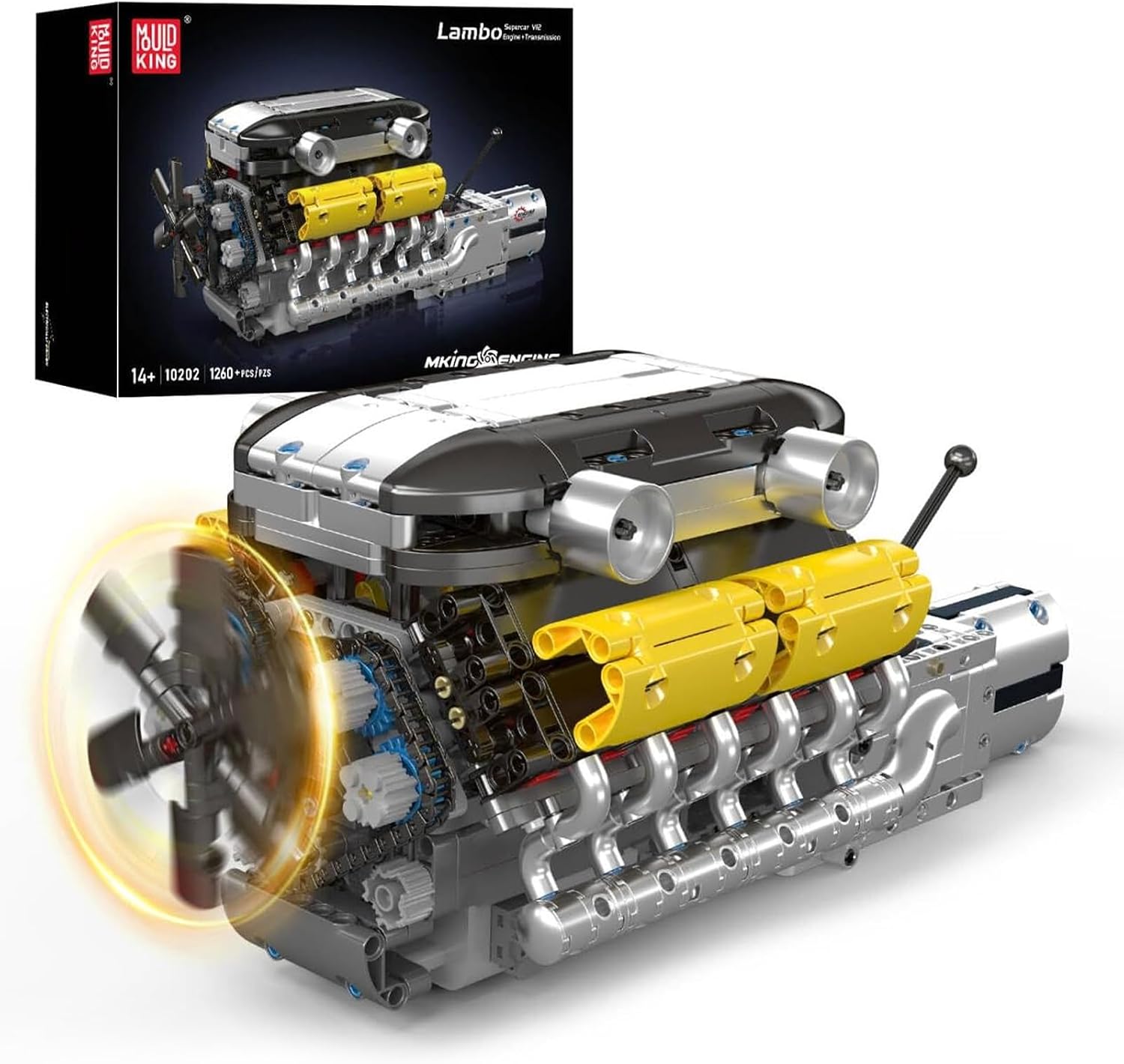 Thumbnail 6 de Mould King 10200 Technik LKW-Motor – Klemmbaustein-Modell mit 3.236 Teilen (ab 14 Jahren)