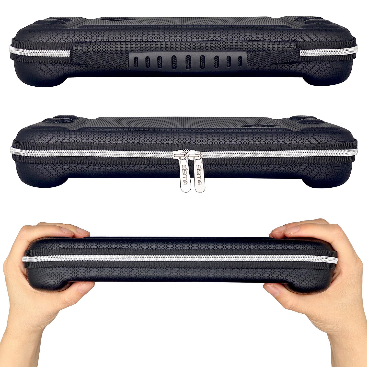 Thumbnail 1 de sisma Slim Carrying Case for Nintendo Switch 2 (Hard Shell) with 12 Game Card Holders, Black