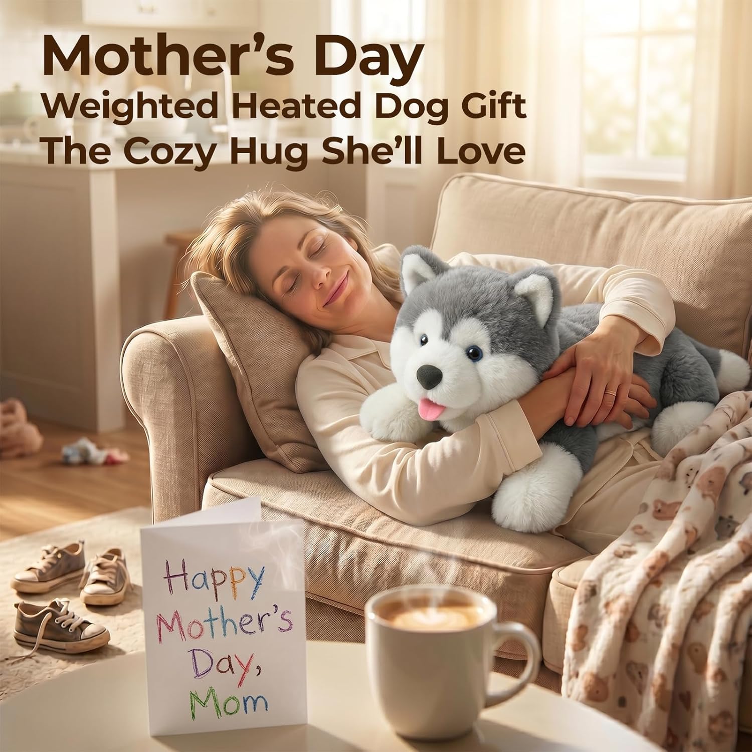 Thumbnail 2 de Mewaii Weighted Teddy: 58cm, 2.3kg with Microwavable Heating Pad