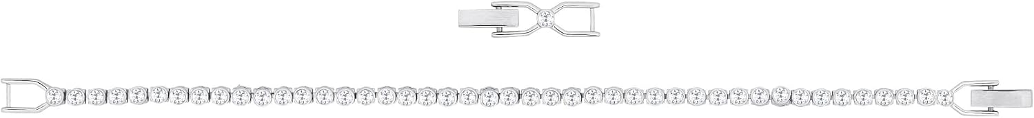 Thumbnail 2 de Swarovski Emily Bracelet for Women: Brilliant White Crystals with Rhodium Plating