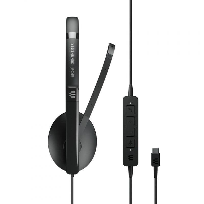Detalle 2 de Auriculares Epos Adapt 160 USB-C II con cable USB-C para oficina y cancelación de ruido, negros