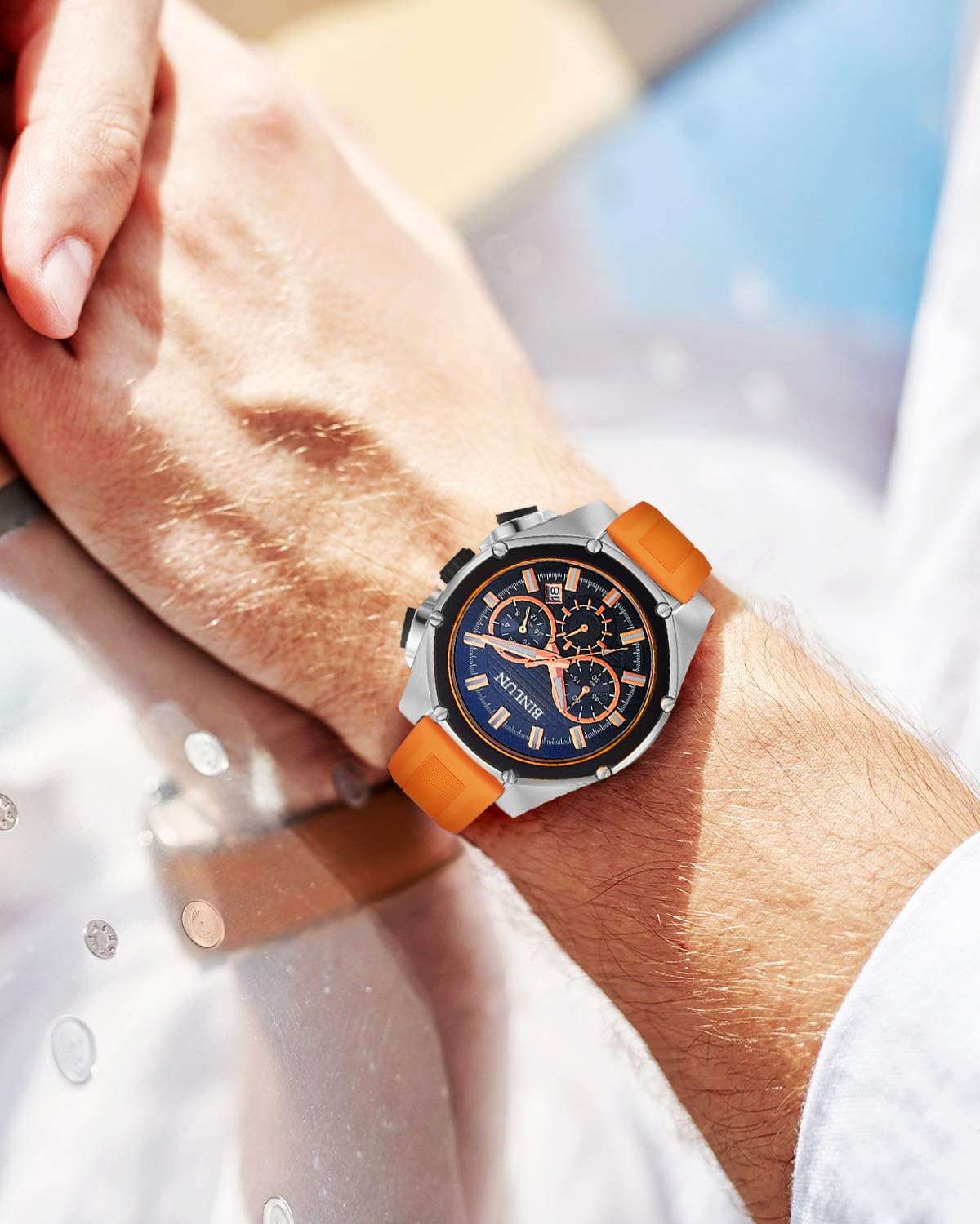 Thumbnail 5 de BINLUN Silikon-Uhrenarmbänder (12–28 mm) – sportlich, flexibel und atmungsaktiv als Ersatzband