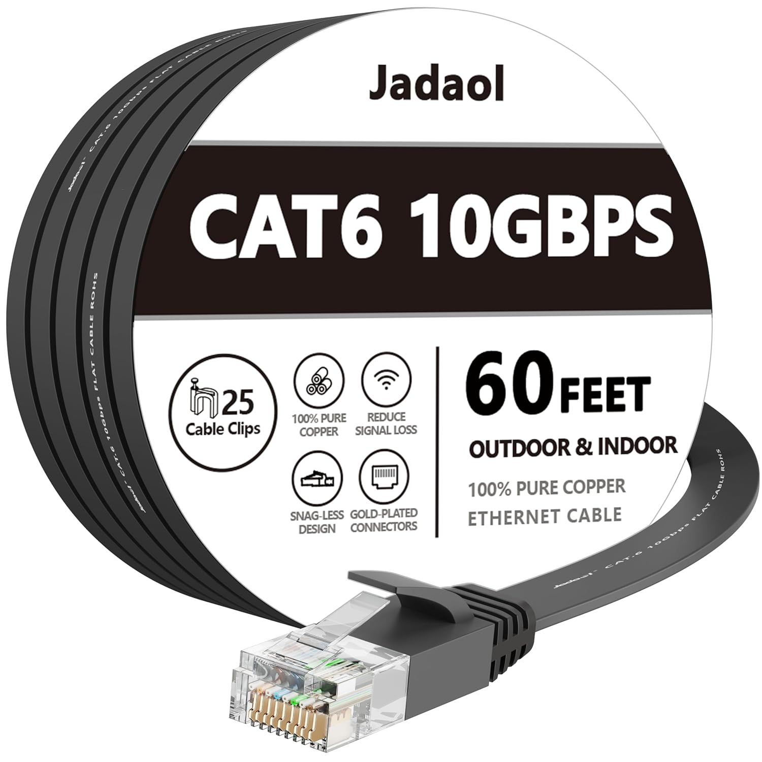 Thumbnail 6 de Jadaol Cat 6 Ethernet Cable, 75 ft ⚙️